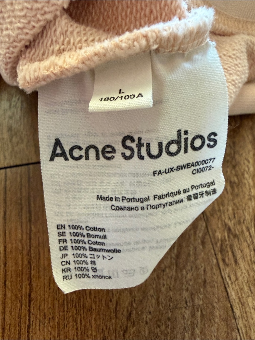 Acne Studios Crew Neck Pullover Sweatshirt - Picture 8 of 9